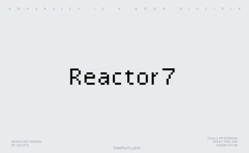 Reactor7 Font
