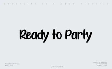 Ready to Party Font