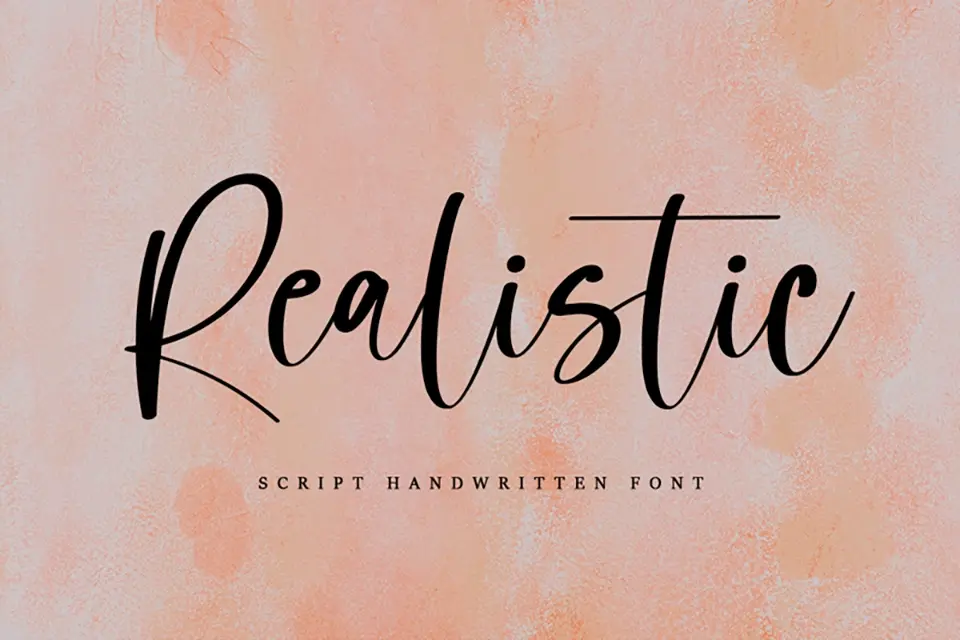 Realistic Font