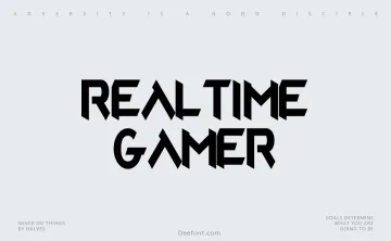 Realtime Gamer Font