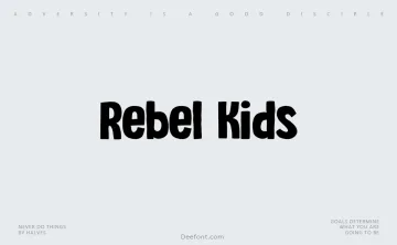 Rebel Kids Font