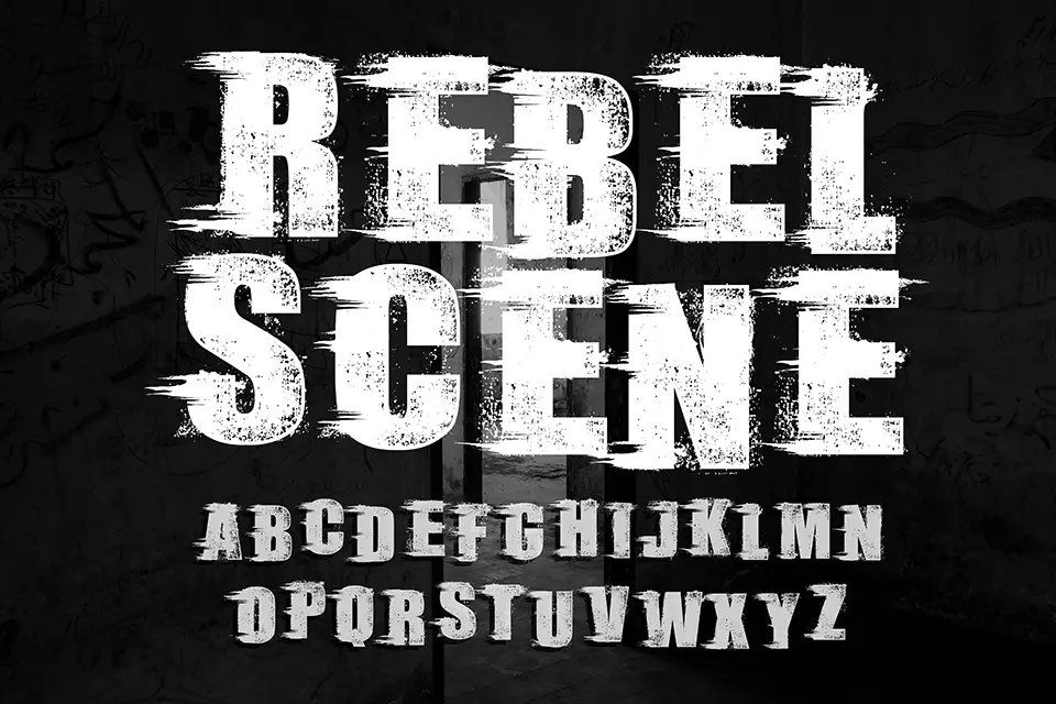 Rebel Scene Font
