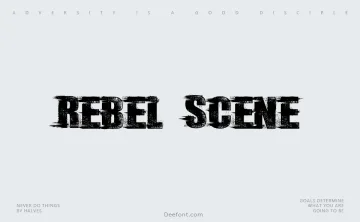 Rebel Scene Font