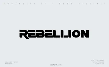 Rebellion Typeface