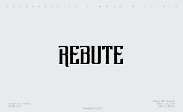 Rebute Font