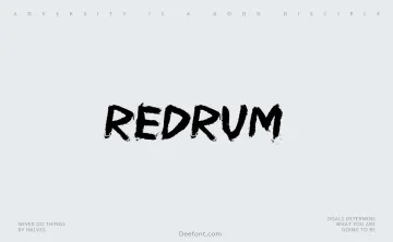 Redrum Font