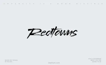 Redtowns Font