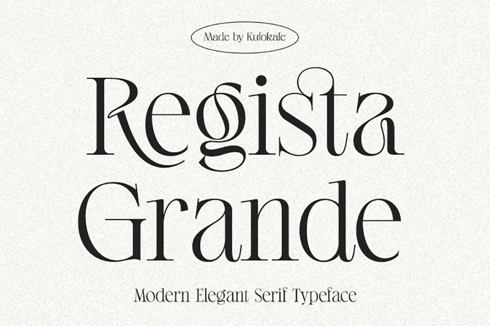 Regista Grande Font