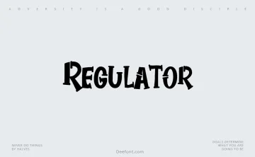Regulator Font