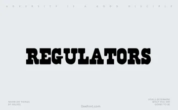 Regulators Font