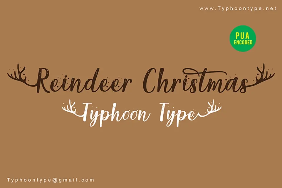 Reindeer Christmas Font