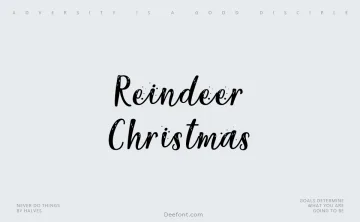 Reindeer Christmas Font