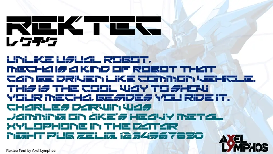 Rektec Font