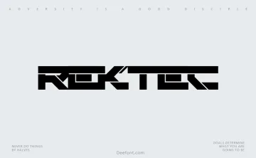 Rektec Font