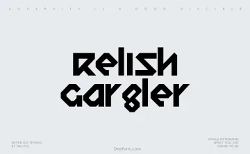 Relish Gargler Font