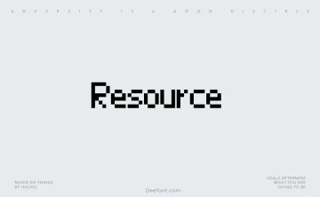 Resource Font