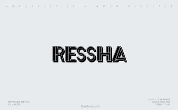 Ressha Font