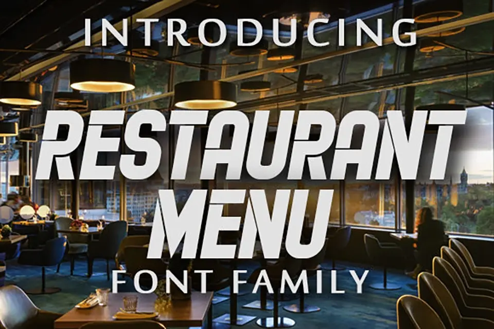 Restaurant Menu Font