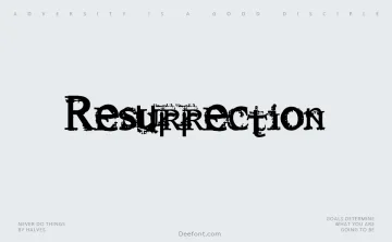 Resurrection Font