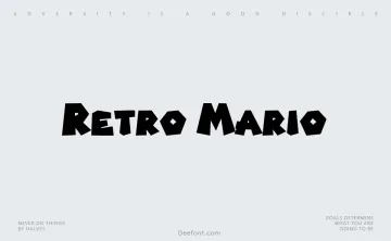 Retro Mario Font