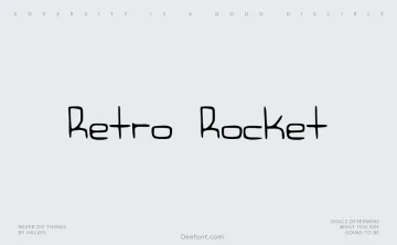 Retro Rocket Font