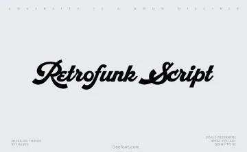 Retrofunk Script Font
