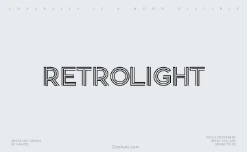 Retrolight Font