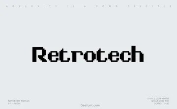 Retrotech Font