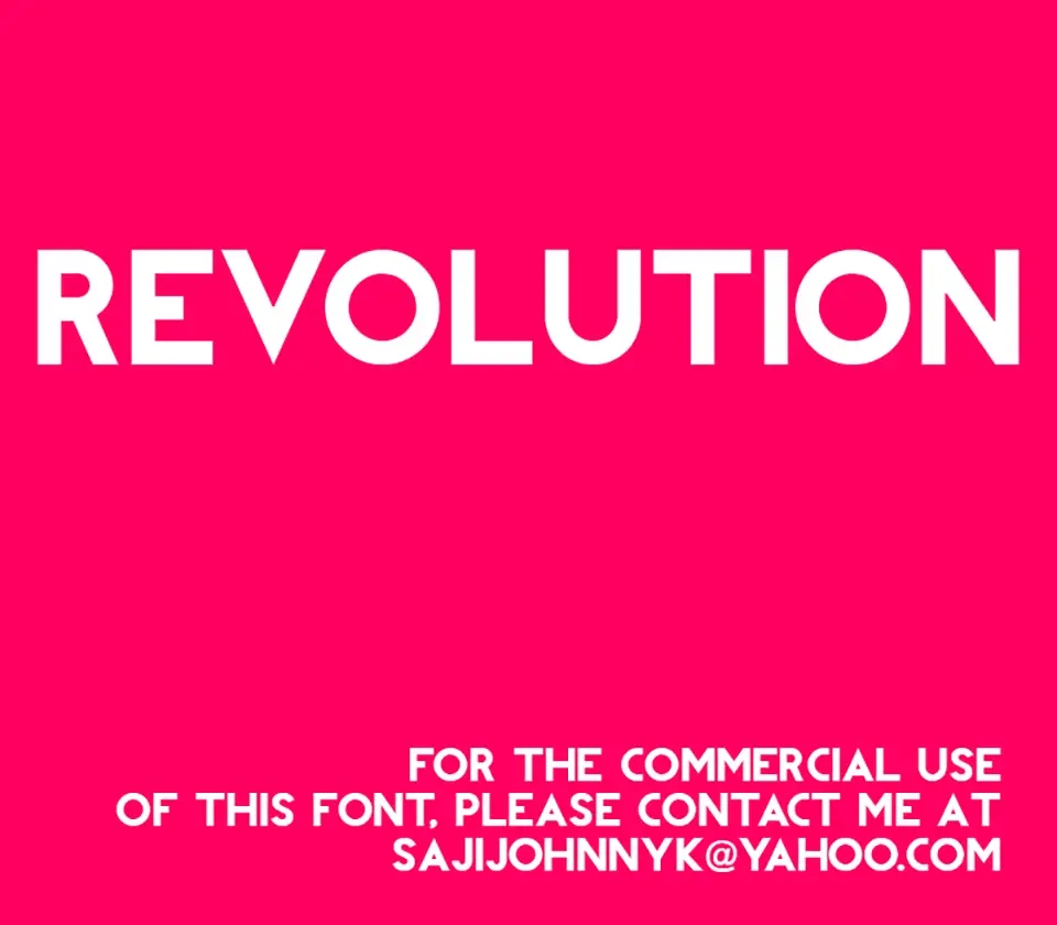 Revolution Font