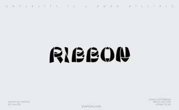 Ribbon Font