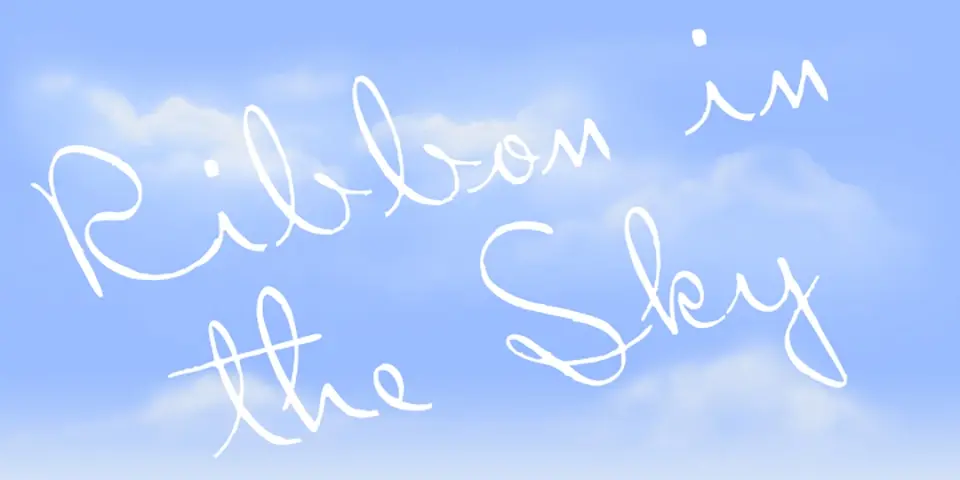 Ribbon in the Sky Font