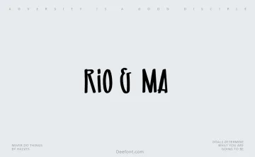 Rio & Ma Font