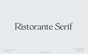 Ristorante Serif Font