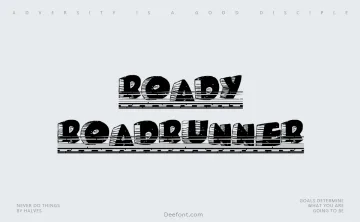 Roady Roadrunner Font