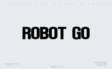 Robot Go Font