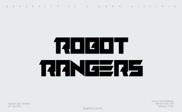 Robot Rangers Font
