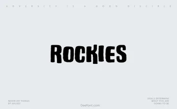Rockies Font