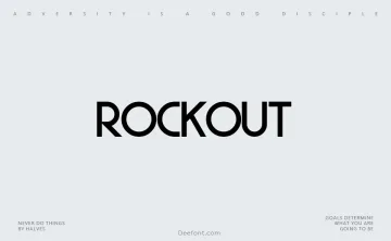 Rockout Font