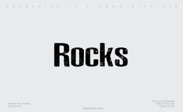 Rocks Font