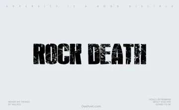 Rock’s Death Font