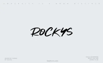 Rockys Font