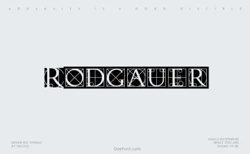 Rodgauer Font