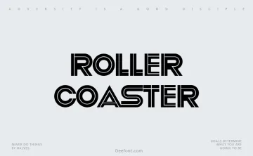 Roller Coaster Font