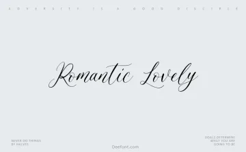 Romantic Lovely Font