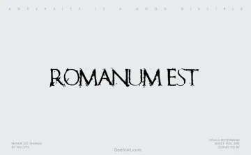 Romanum Est Font
