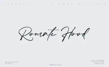 Romate Hood Font