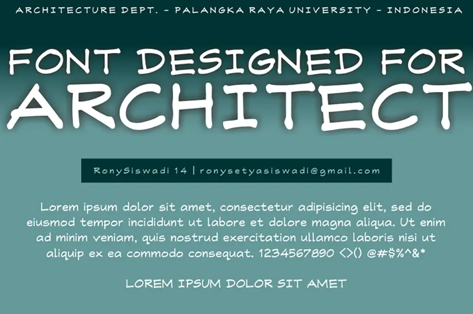 RonySiswadi 14 Font