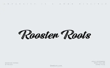 Rooster Roots Font