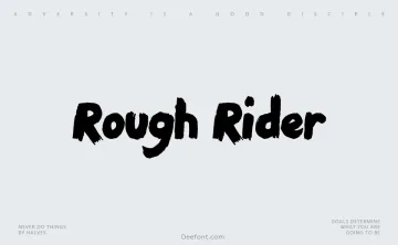 Rough Rider Font