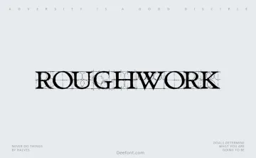 Roughwork Font